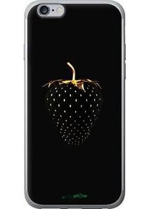 Чохол на iphone 6s plus чорна полуниця "3585t-91-2448"
