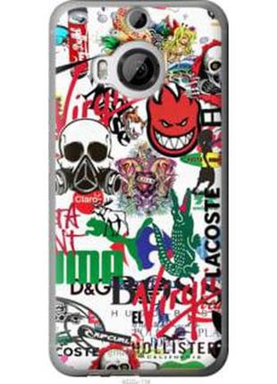 Чохол на htc one m9 plus many different logos "4022u-134-2448"