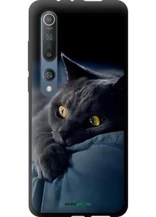 Чохол на xiaomi mi 10 димчастий кіт "825b-1860-2448"