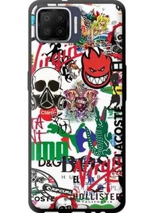 Чохол на oppo a73 many different logos "4022b-1379-2448"
