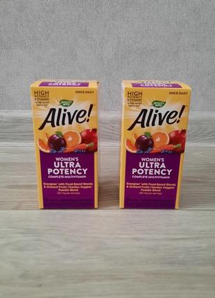 Alive! високоефективні мультивітаміни для жінок, 30 пігулок5 фото
