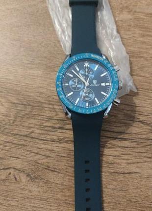 Часы мужские наручные спортивные синие кварцевые мужские часы стрелочные