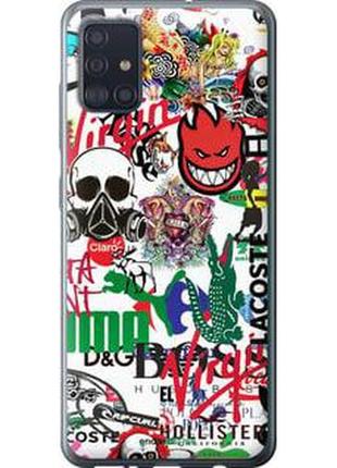 Чохол на samsung galaxy a51 2020 a515f many different logos "4022t-1827-2448"