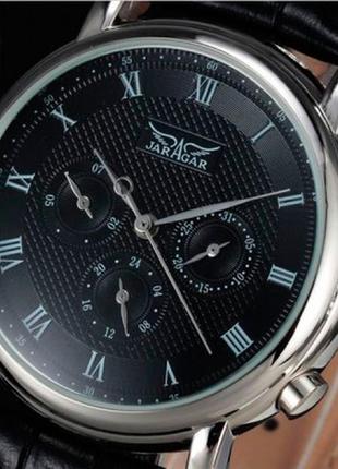 Механічний годинник jaragar mustang, чоловічий, відображення дати та тижня, devoce clock6 фото