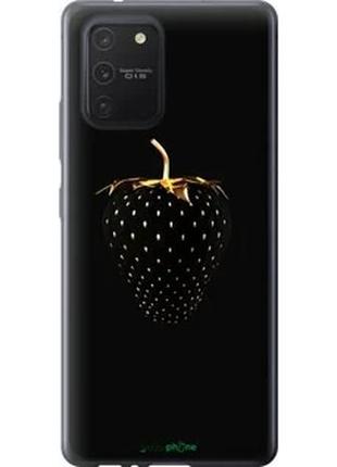 Чехол на samsung galaxy s10 lite 2020 черная клубника "3585u-1851-2448"