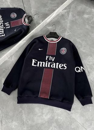 Чоловічи світшот стильний мужская толстовка свитшот nike psg fly emirates
