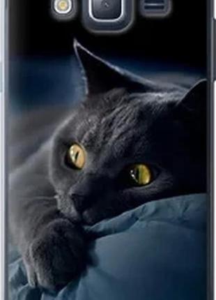 Чохол на samsung galaxy j3 duos (2016) j320h димчастий кіт "825t-265-2448"