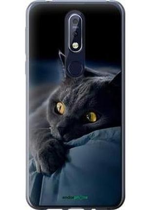 Чохол на nokia 7.1 димчастий кіт "825u-1593-2448"