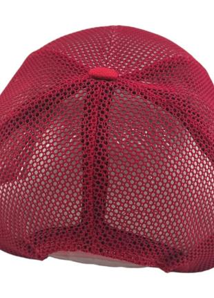 Кепка бейсболка детская 54-58 размер сетка летняя детские головные уборы красный (бд550)4 фото
