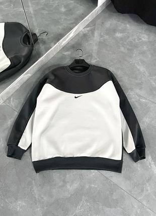 Чоловічий вінтажний світшот на флісі мужской винтажный свитшот nike