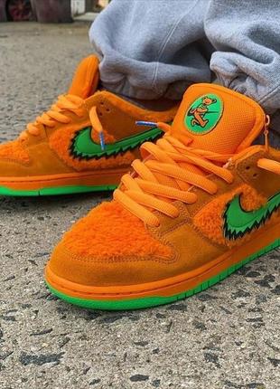 Кроссовки nike sb dunk low x grateful dead bears gear