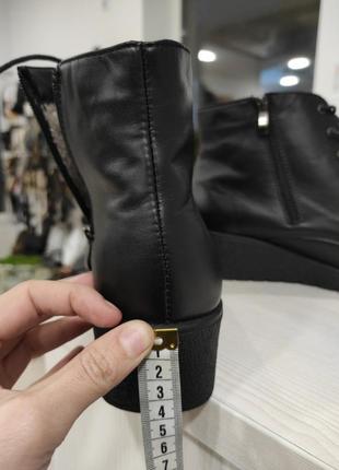Зимние кожаные женские ботинки 42 размер (26.5)5 фото