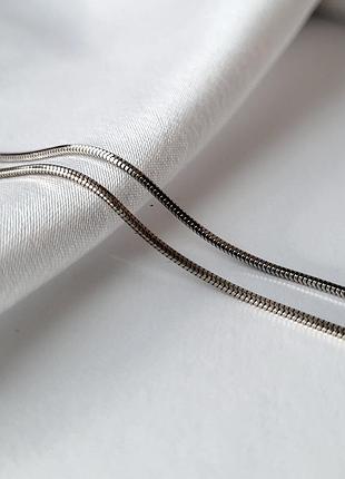 Срібний ланцюжок ланцюг снейк тонда 40 см срібло 925 проби покритий родієм 2.89г cct12d