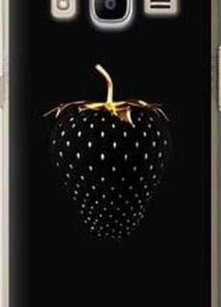 Чохол на samsung galaxy j2 (2016) j210 чорна полуниця "3585u-270-2448"