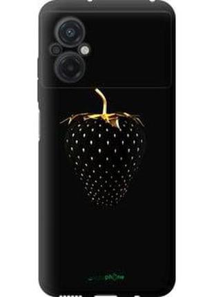 Чохол на xiaomi poco m5 чорна полуниця "3585b-2767-2448"