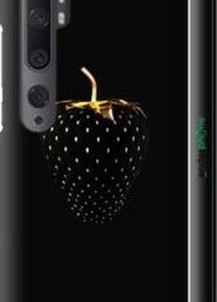 Чохол на xiaomi mi note 10 чорна полуниця "3585m-1820-2448"