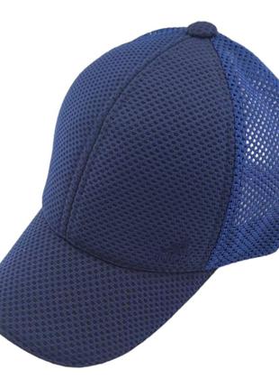 Кепка бейсболка детская 54-58 размер сетка летняя детские головные уборы синий (бд541)1 фото