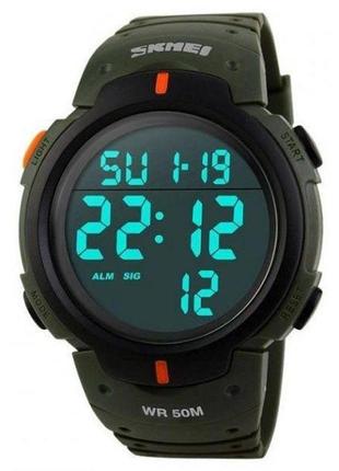 Часы наручные электронные тактические skmei 1068ag, модные мужские часы, военные cb-737 тактические часы