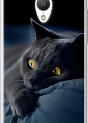 Чехол на meizu mx3 дымчатый кот "825u-310-2448"