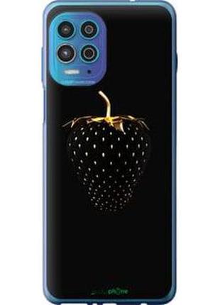 Чохол на motorola g100 чорна полуниця "3585u-2359-2448"