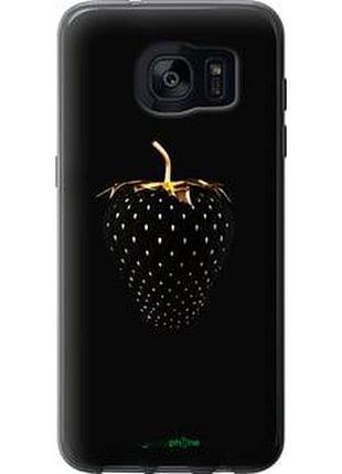 Чохол на samsung galaxy s7 edge g935f чорна полуниця "3585u-257-2448"