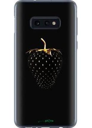 Чохол на samsung galaxy s10e чорна полуниця "3585u-1646-2448"