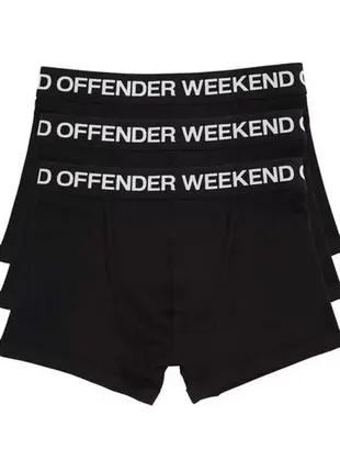 Нижнее белье weekend offender boxer shorts pack black