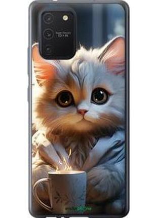 Чехол на samsung galaxy s10 lite 2020 white cat "5646t-1851-2448"