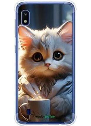 Чехол на samsung galaxy a10 2019 a105f white cat "5646sp-1671-2448"