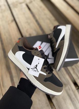 Кроссовки nike travis scott &amp; air jordan 1 low