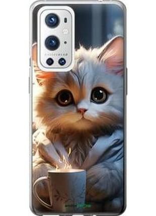 Чехол на oneplus 9 pro white cat "5646u-2250-2448"