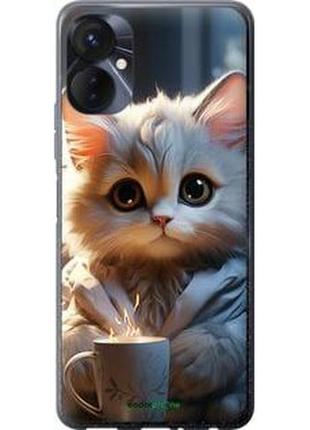 Чехол на tecno spark 9 pro white cat "5646u-2832-2448"