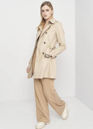 Бежевий тренч stradivarius 5800/243/430