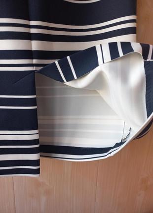 Облегающая деловая классическая юбка спідниця карандаш футляр в полоску7 фото