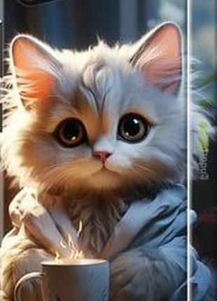 Чохол на lenovo zuk z2 білий кіт "5646m-827-2448"