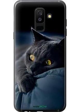Чохол на samsung galaxy a6 plus 2018 димчастий кіт "825u-1495-2448"