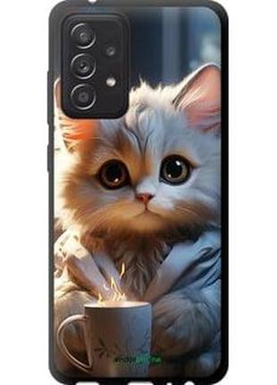 Чехол на samsung galaxy a52 white cat "5646b-2251-2448"