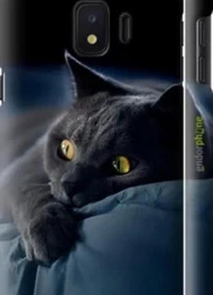 Чохол на samsung galaxy j2 core димчастий кіт "825m-1565-2448"
