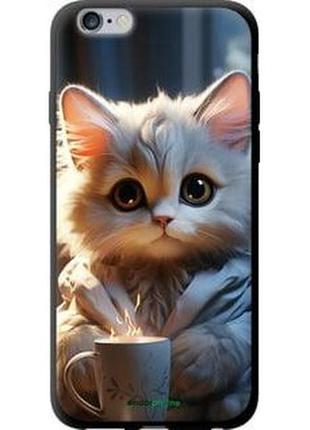 Чехол на iphone 6s plus white cat "5646b-91-2448"