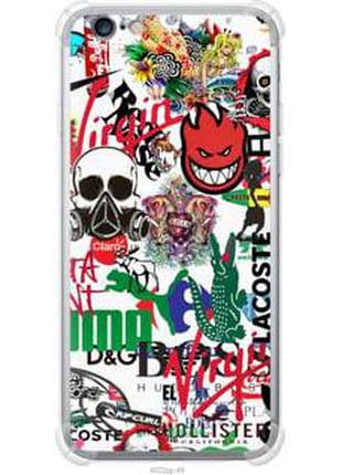 Чохол на iphone 6s plus many different logos "4022sp-91-2448"