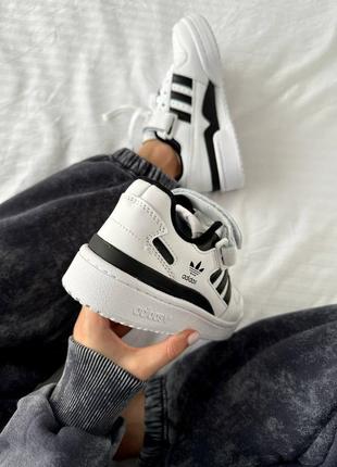 Кросівки жіночі adidas forum 
« white / black / logo » 
premium2 фото