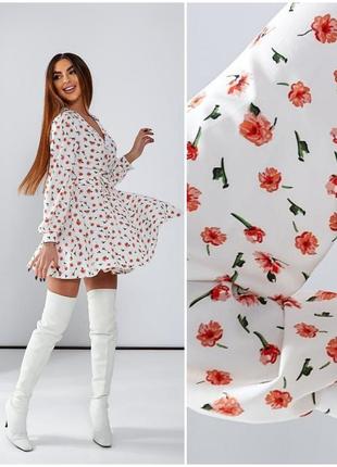 42-48р.♥️ легка та ніжна сукня міні, 4 кольори