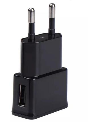 Универсальное зарядное устройство, usb адаптер, блок питания чёрный для телефона и гаджетов