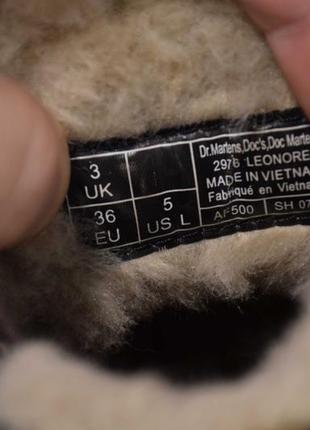 Dr. martens 2976 leonore ботинки челси женские зимние кожаные. оригинал. 36 р./23 см.7 фото