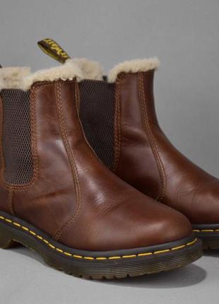 Dr. martens 2976 leonore ботинки челси женские зимние кожаные. оригинал. 36 р./23 см.2 фото