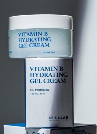 Увлажняющий крем-гель пантенолом skin&amp;lab vitamin b hydrating gel cream 50 ml3 фото