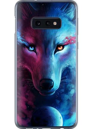 Чехол силиконовый на телефон samsung galaxy s10e арт-волк "3999u-1646-58250"