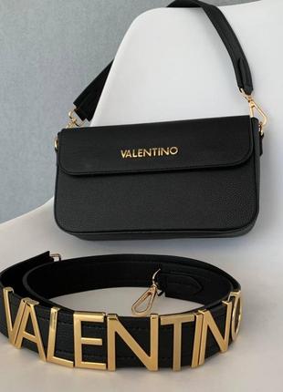 Сумка жіноча valentino 25*16*7 чорна