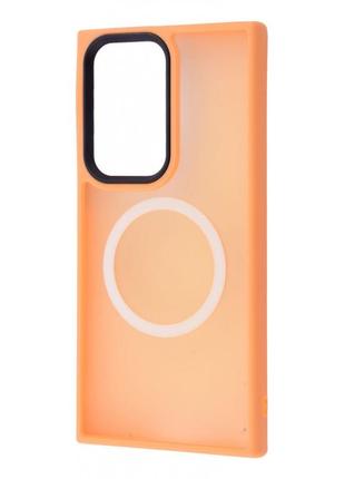 Чохол wave matte insane case with magsafe samsung galaxy s23 ultra orange