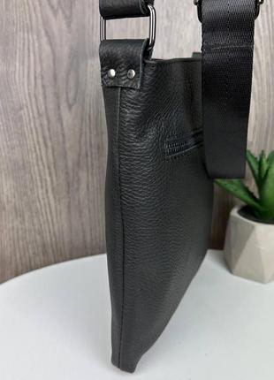 Мужской подарочный набор кожаная сумка планшетка + поясной ремень кожаный, комплект мужская сумка пояс4 фото